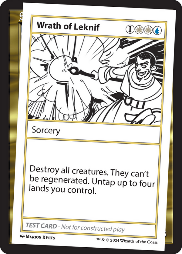 Wrath of Leknif - Test Card (MB2)