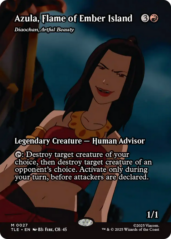 Azula, Flame of Ember Island // Diaochan, Artful Beauty - Borderless Source Material (TLE)