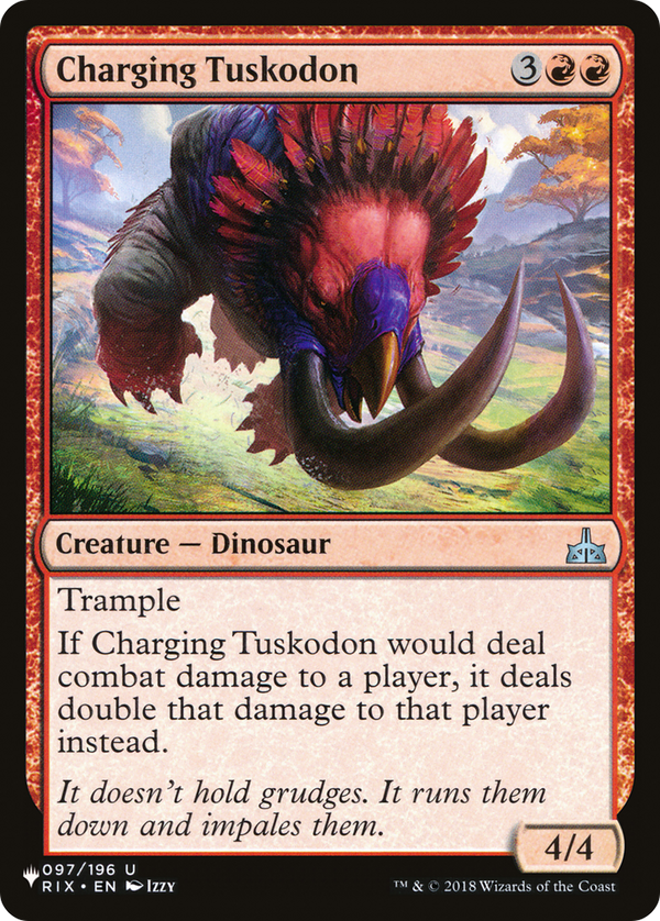 Charging Tuskodon - RIX Reprint (PLST)