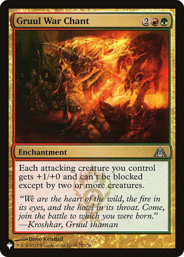 Gruul War Chant - DGM Reprint (PLST)