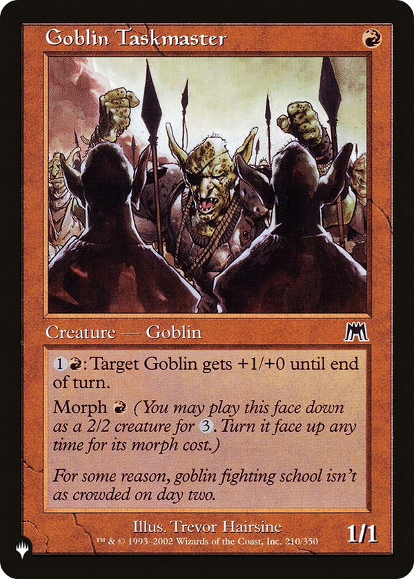 Goblin Taskmaster - ONS Reprint (PLST)