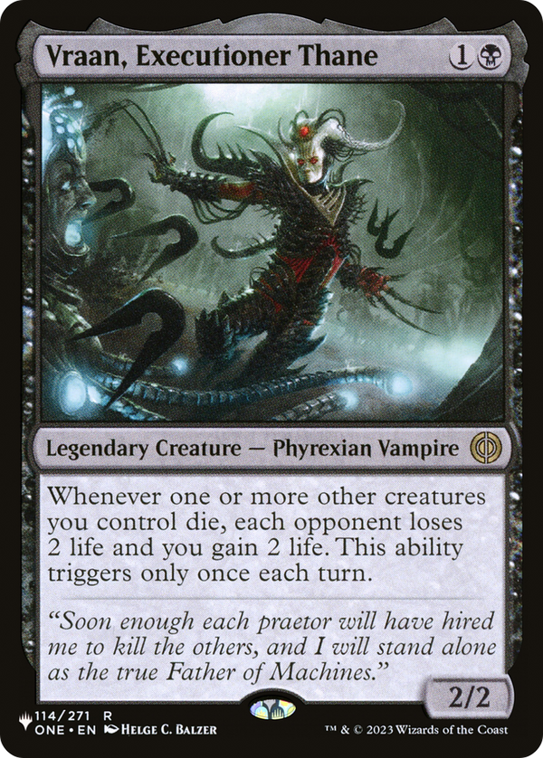 Vraan, Executioner Thane - ONE Reprint (PLST)