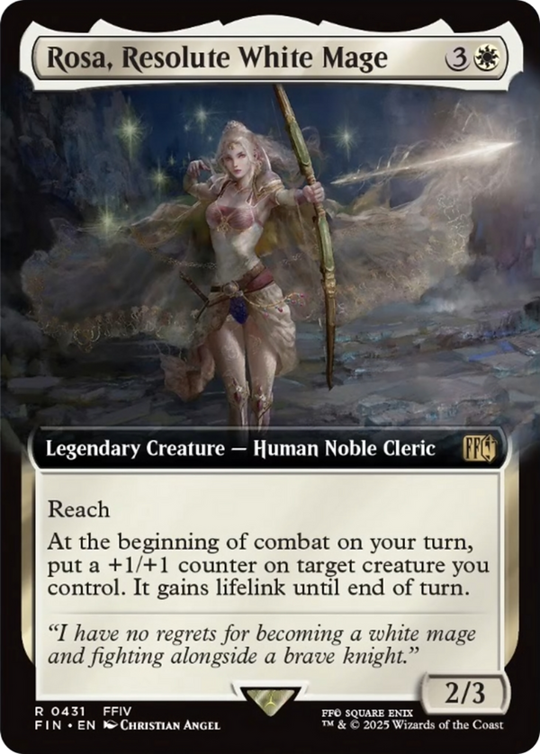 Rosa, Resolute White Mage - Extended Art (FIN)