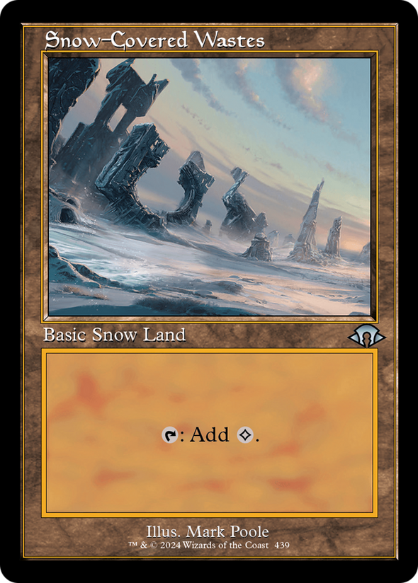 Snow-Covered Wastes (439) - Retro Frame (MH3)