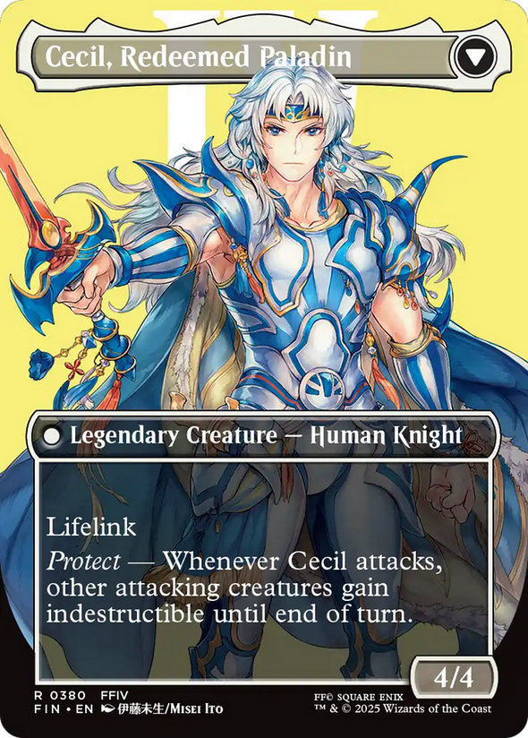 Cecil, Dark Knight // Cecil, Redeemed Paladin - Borderless (FIN)
