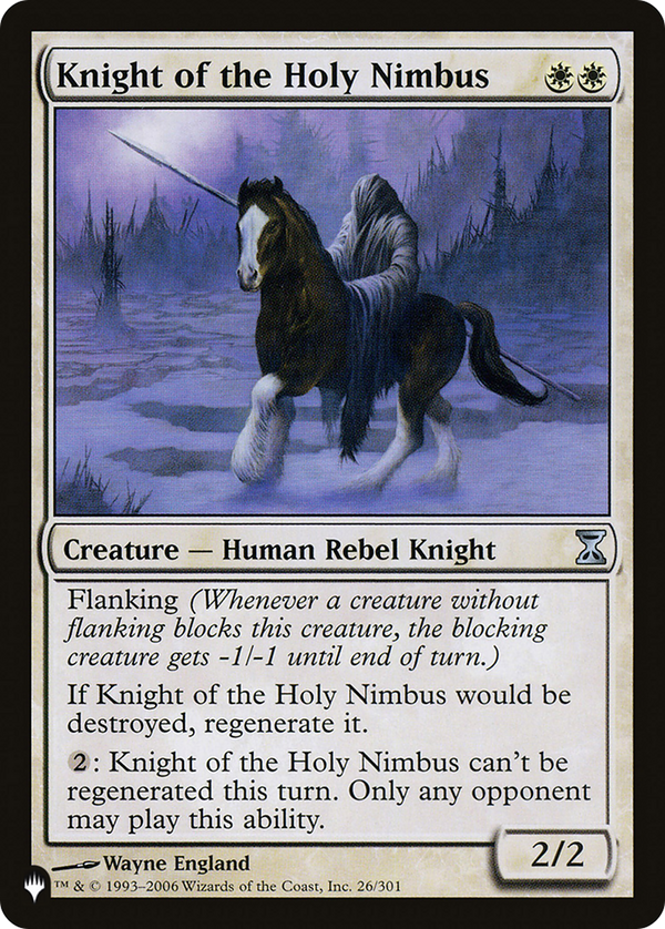 Knight of the Holy Nimbus - TSP Reprint (PLST)