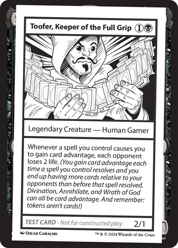 Toofer, Keeper of the Full Grip - Test Card (MB2)