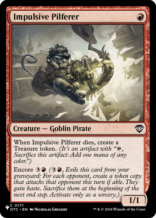 Impulsive Pilferer - OTC Reprint (PLST)