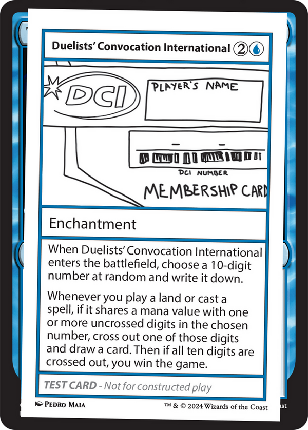 Duelists' Convocation International - Test Card (MB2)