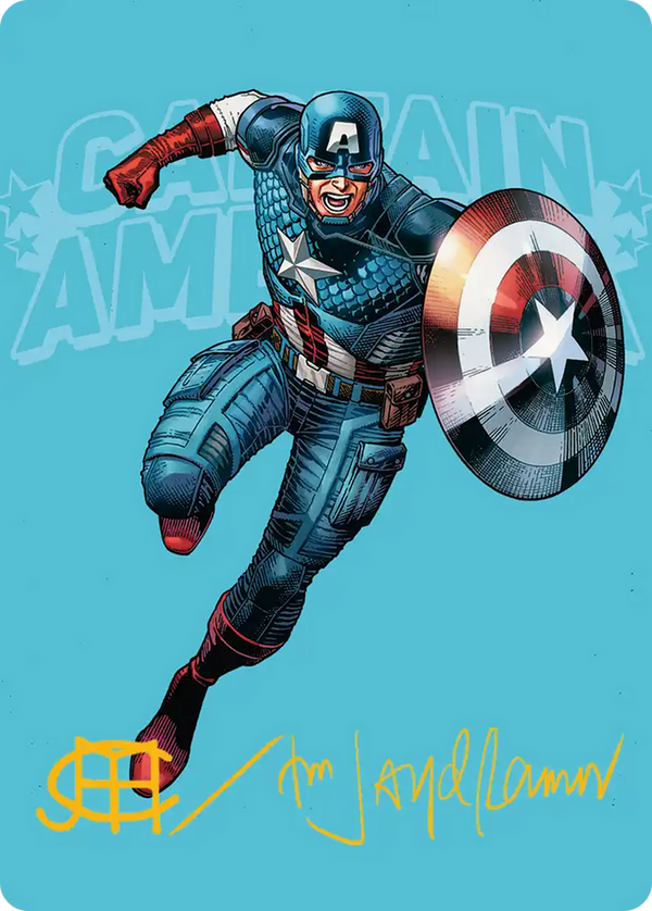 Captain America, Super-Soldier (AMSH) - Gold Stamped Art Card