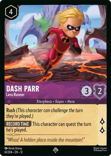 Dash Parr (Lava Runner) - 61/204 - Super Rare