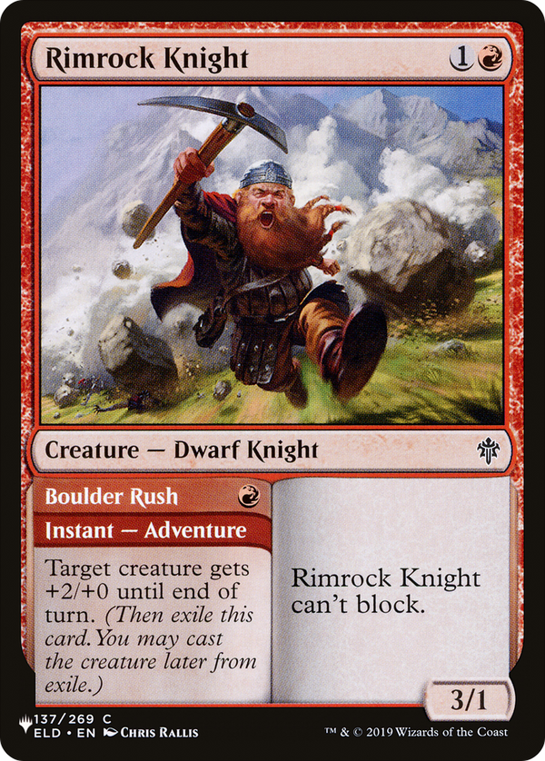 Rimrock Knight // Boulder Rush - ELD Reprint (PLST)