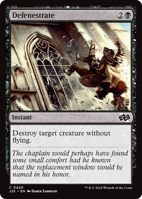 Defenestrate (J25)
