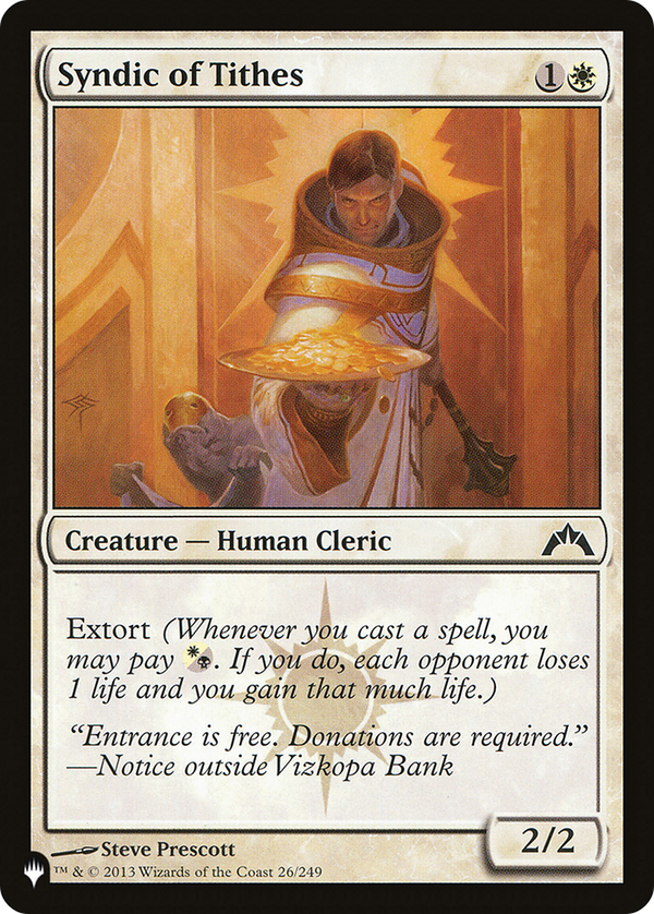 Syndic of Tithes - GTC Reprint (PLST)