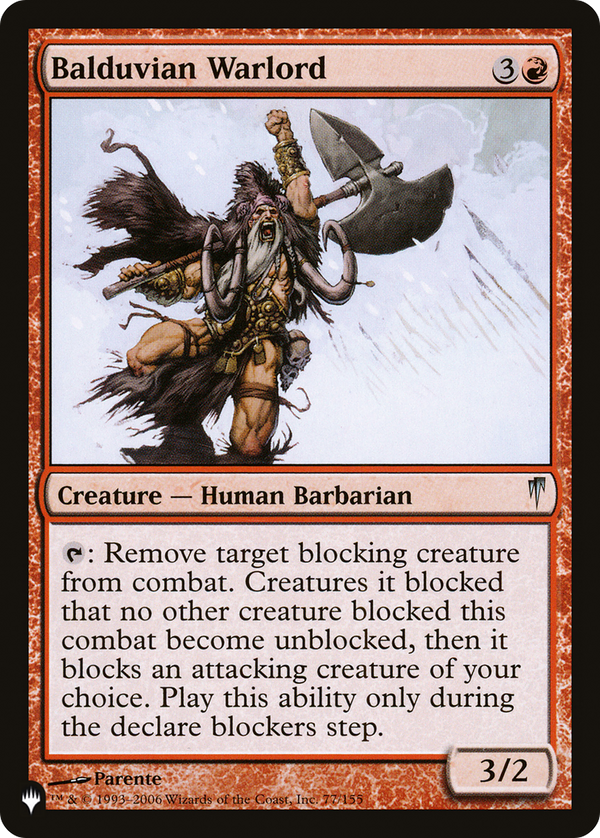 Balduvian Warlord - CSP Reprint (PLST)