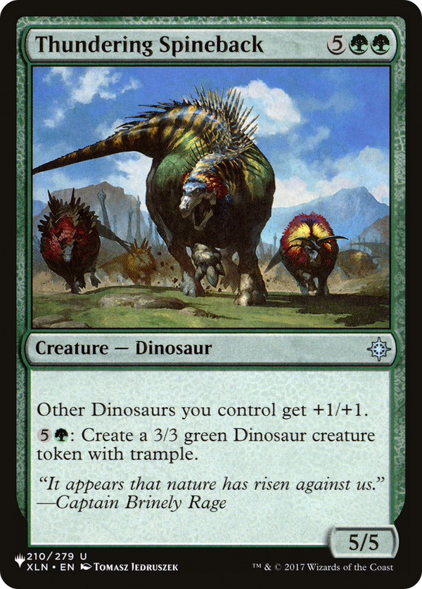Thundering Spineback - XLN Reprint (PLST)
