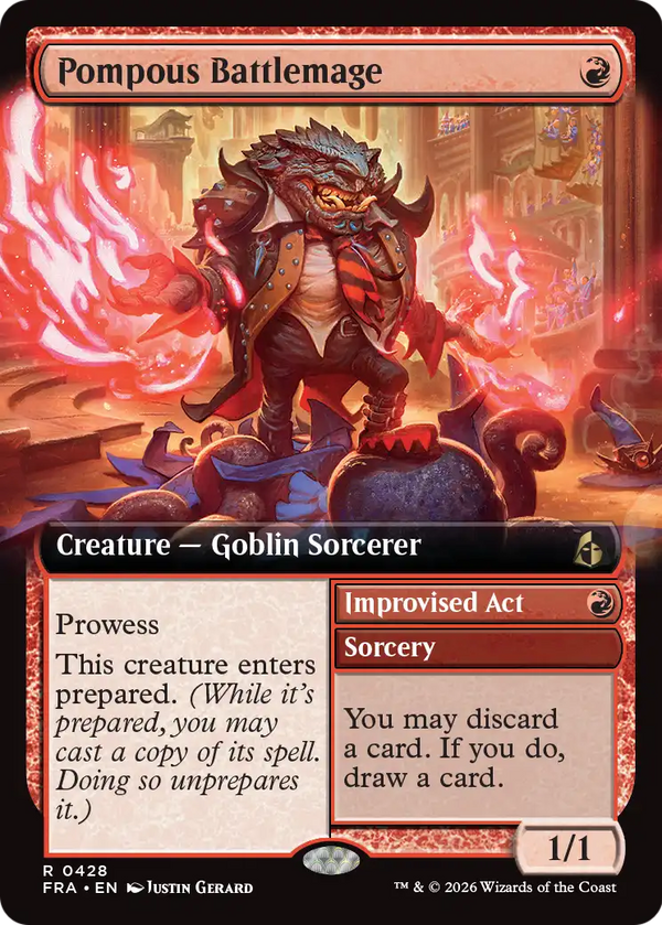 Pompous Battlemage // Improvised Act - Extended Art (FRA)