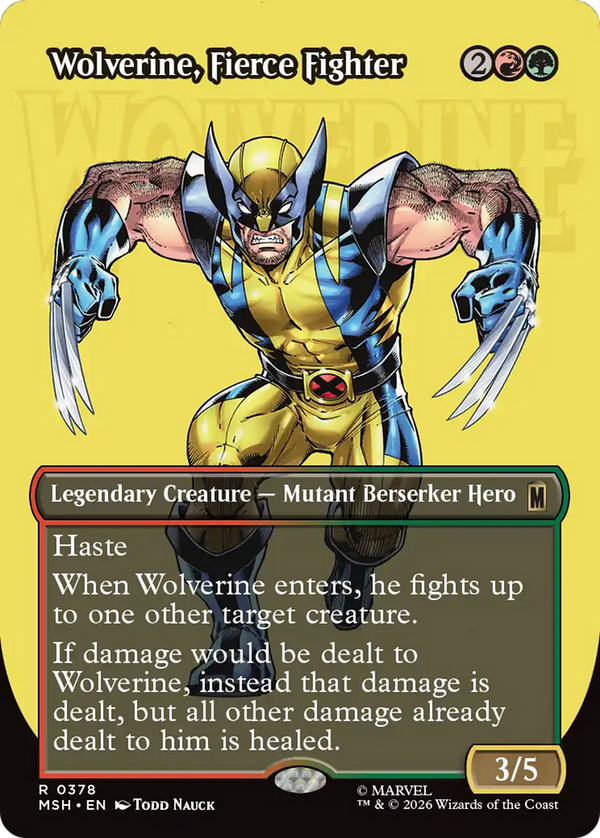 Wolverine, Fierce Fighter - Logo Showcase (MSH)