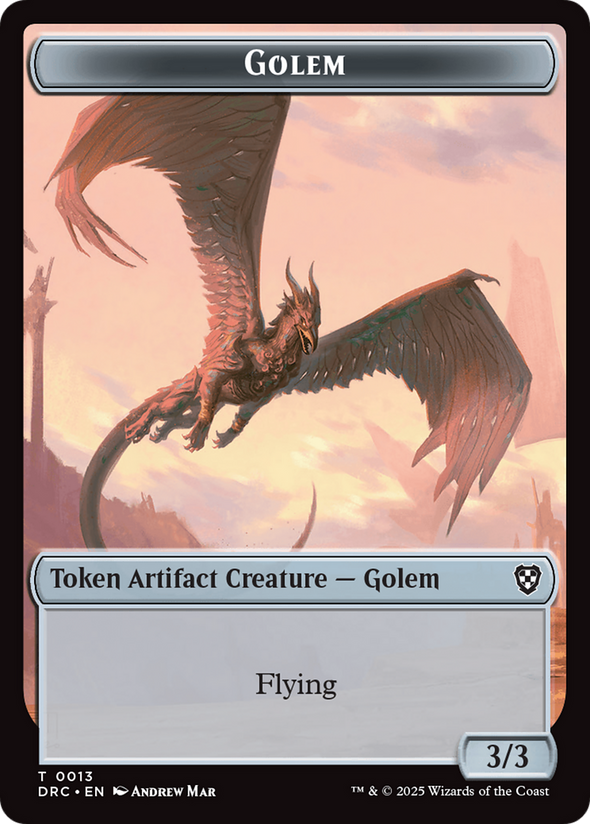 Golem (013) // Nalaar Aetherjet Token (TDRC)