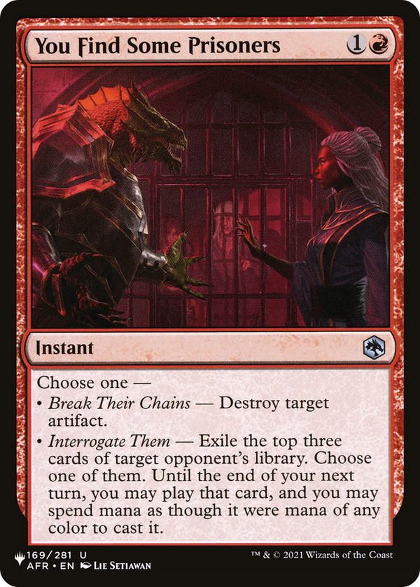 You Find Some Prisoners - AFR Reprint (PLST)