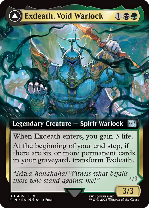 Exdeath, Void Warlock // Neo Exdeath, Dimension's End - Extended Art (FIN)