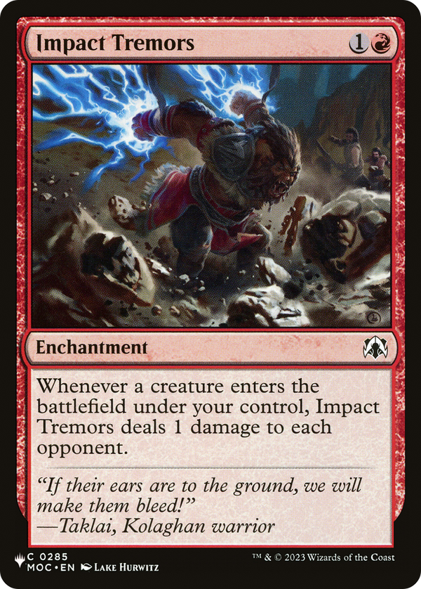 Impact Tremors - MOC Reprint (PLST)