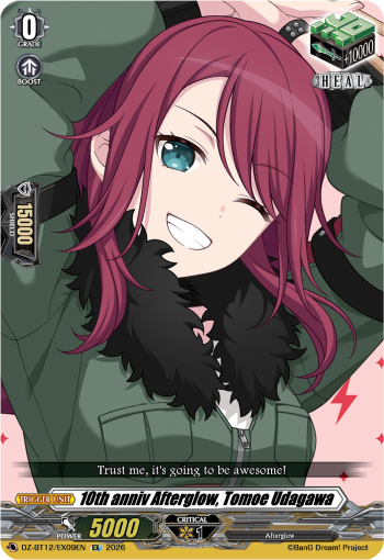 10th anniv Afterglow, Tomoe Udagawa - DZ-BT12/EX09EN - Extra Rare