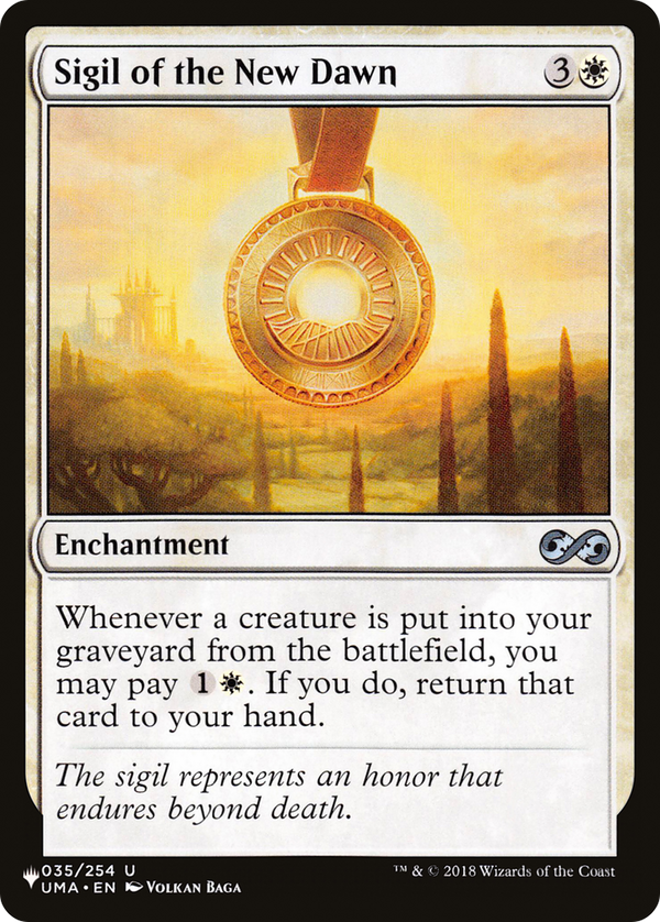 Sigil of the New Dawn - UMA Reprint (PLST)