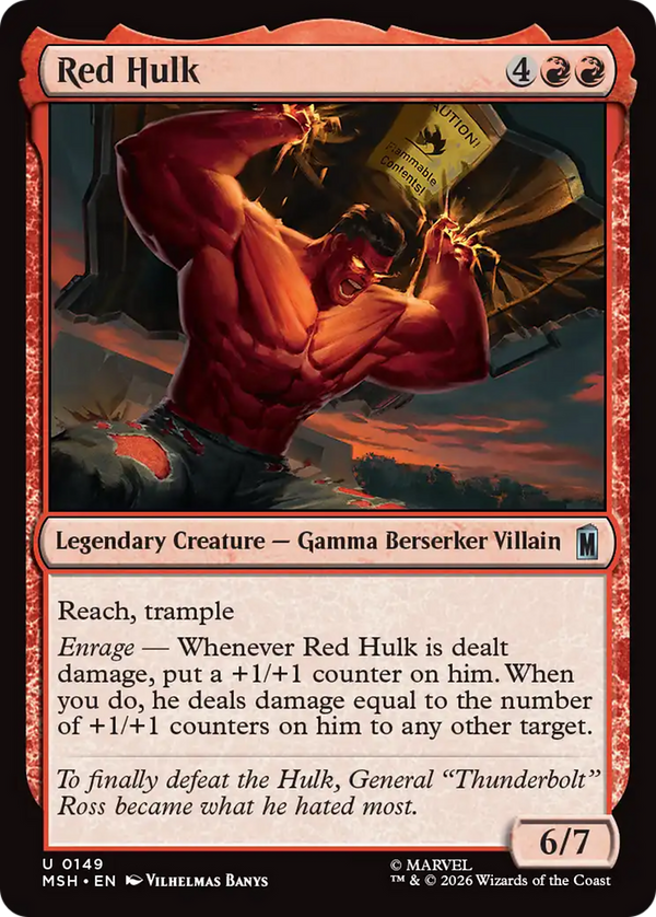 Red Hulk (MSH) (Pre-Order)