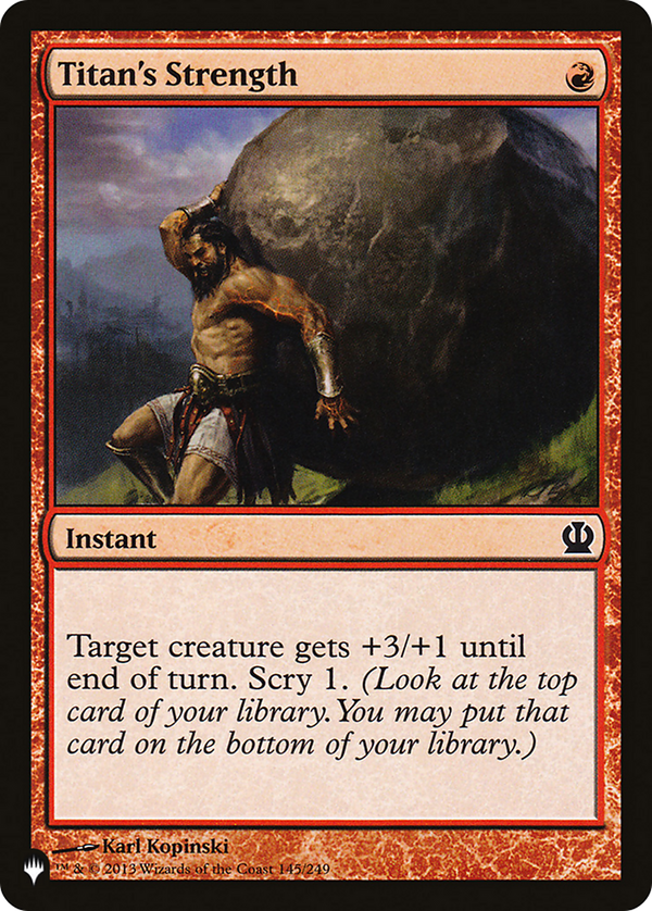 Titan's Strength - THS Reprint (PLST)