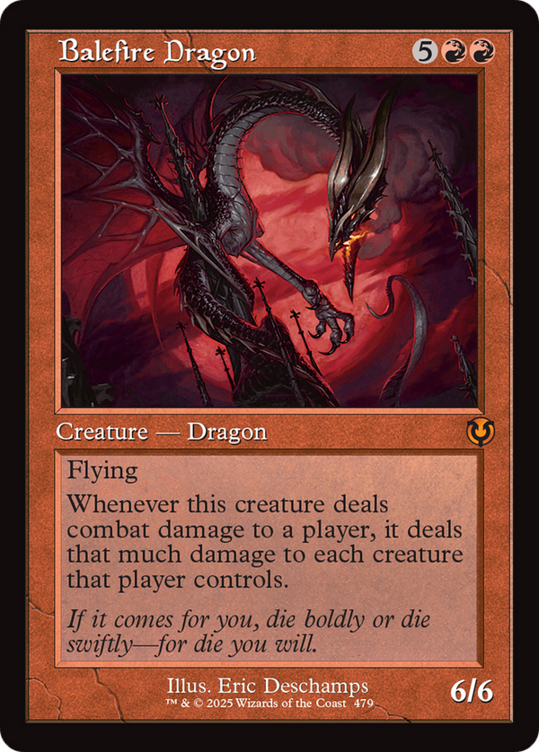 Balefire Dragon - Retro Frame (INR)
