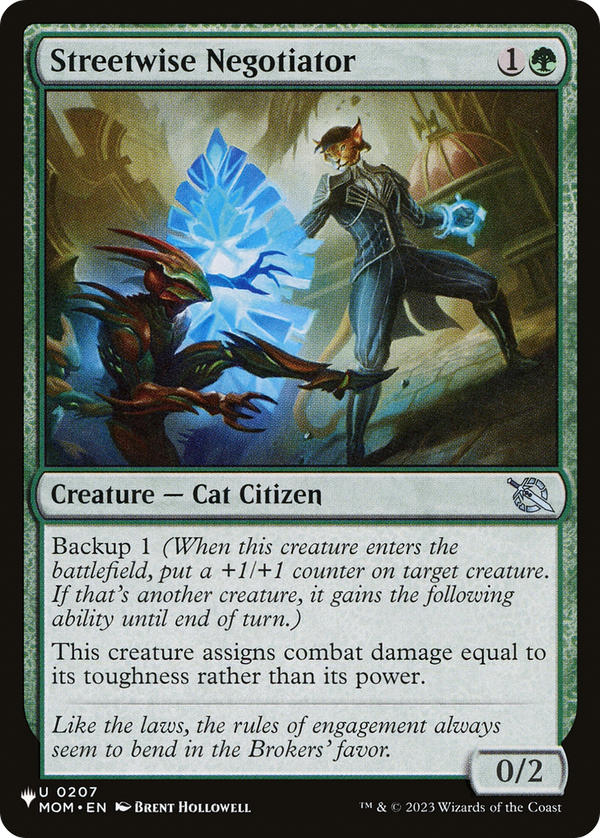 Streetwise Negotiator - MOM Reprint (PLST)