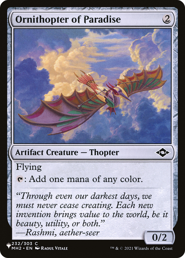 Ornithopter of Paradise - MH2 Reprint (PLST)