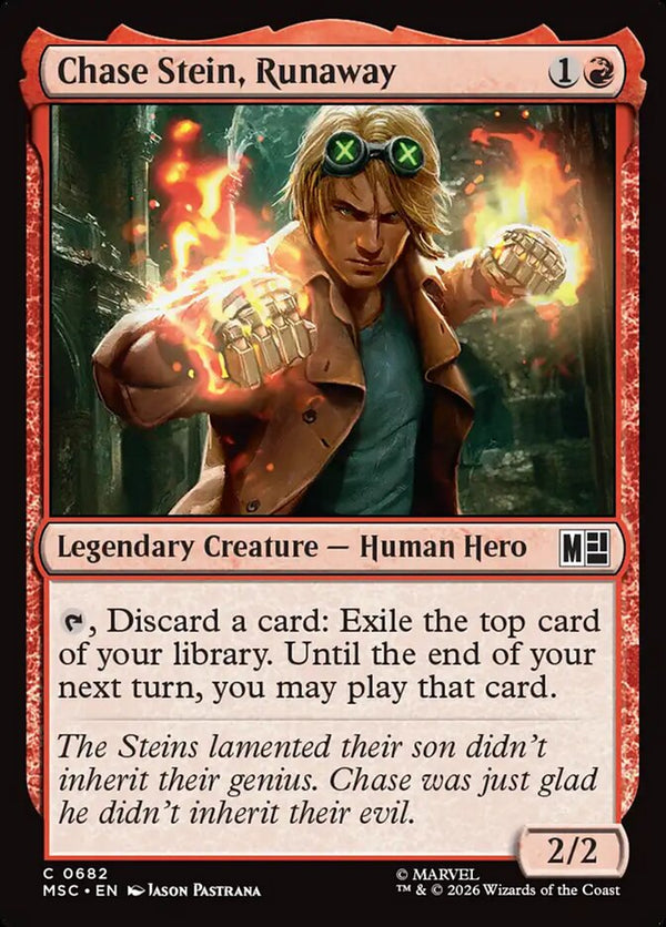 Chase Stein, Runaway (MSC)
