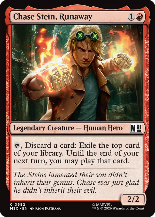 Chase Stein, Runaway (MSC)
