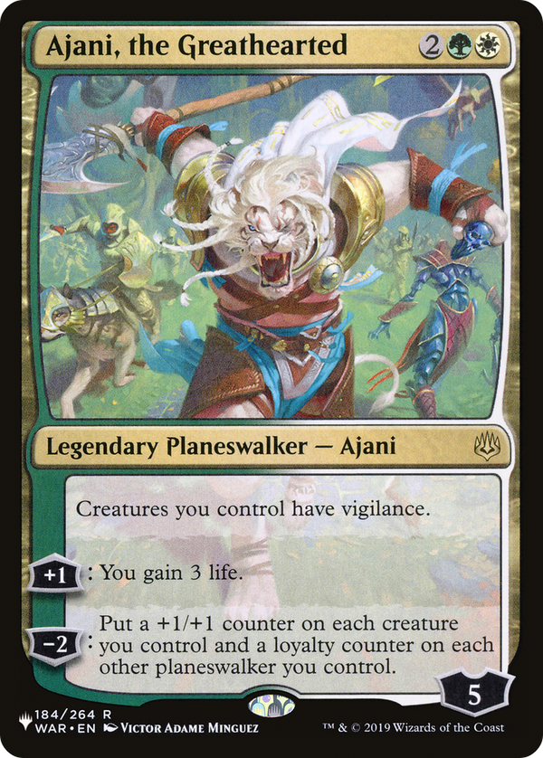 Ajani, the Greathearted - WAR Reprint (PLST)