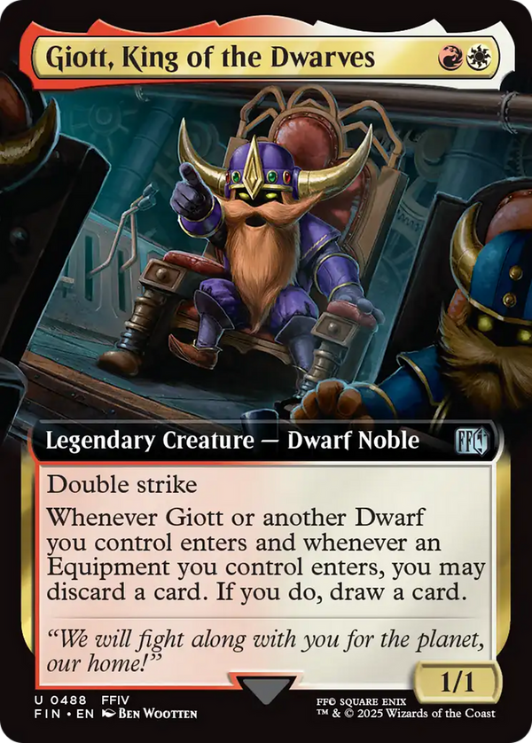 Giott, King of the Dwarves - Extended Art (FIN)