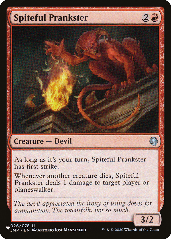 Spiteful Prankster - JMP Reprint (PLST)
