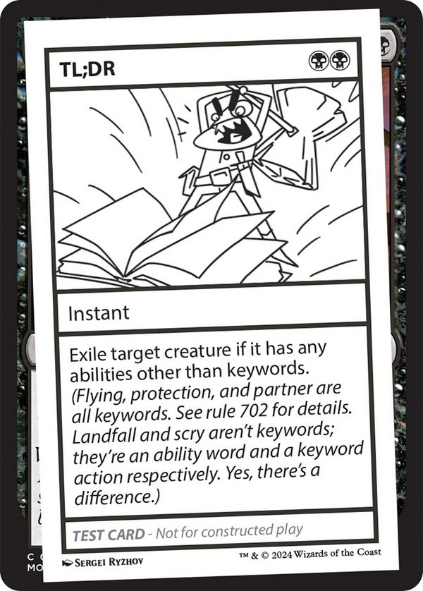 TL;DR - Test Card (MB2)