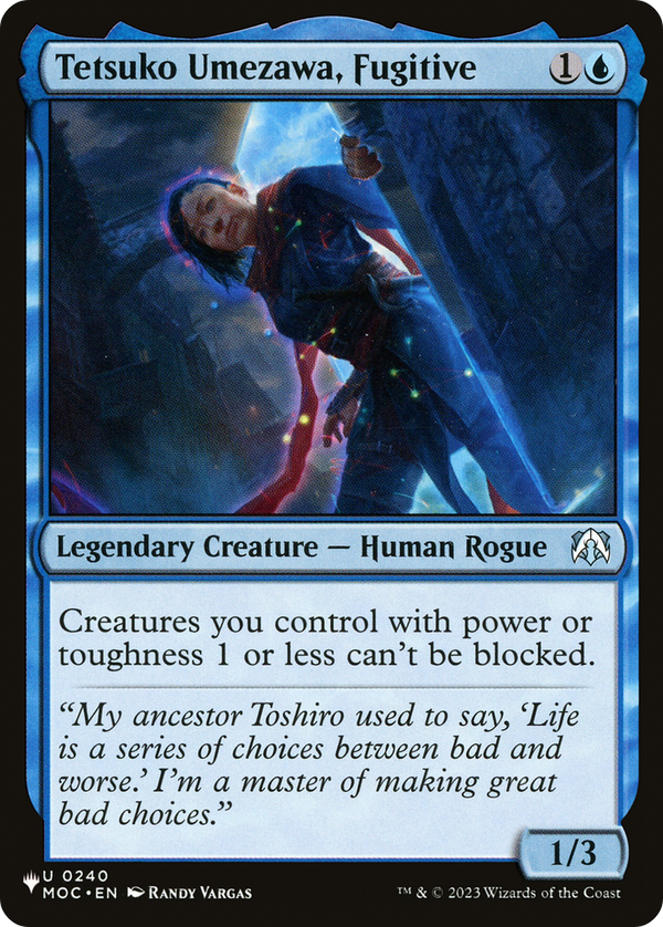 Tetsuko Umezawa, Fugitive - MOC Reprint (PLST)