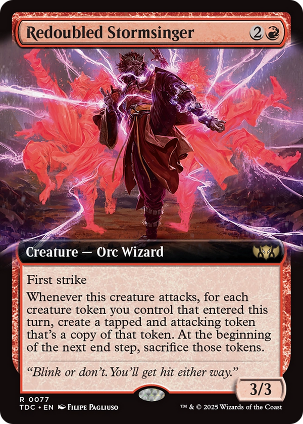 Redoubled Stormsinger - Extended Art (TDC)