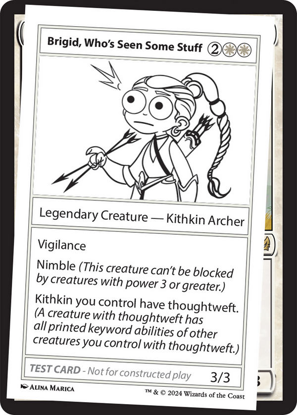 Brigid, Who's Seen Some Stuff - Test Card (MB2)