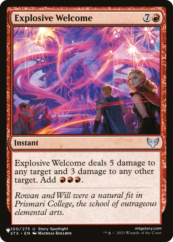 Explosive Welcome - STX Reprint (PLST)