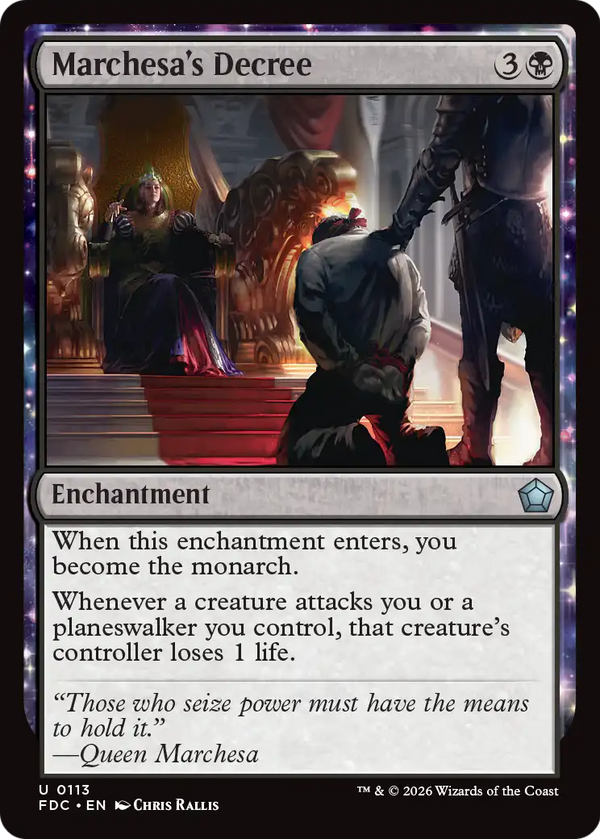 Marchesa's Decree (FDC)