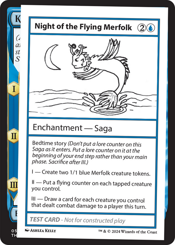 Night of the Flying Merfolk - Test Card (MB2)