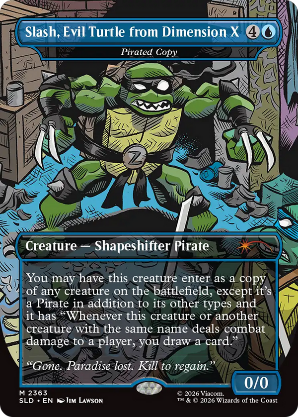 Slash, Evil Turtle from Dimension X // Pirated Copy - TMNT: The Mighty Mutanimals (SLD)