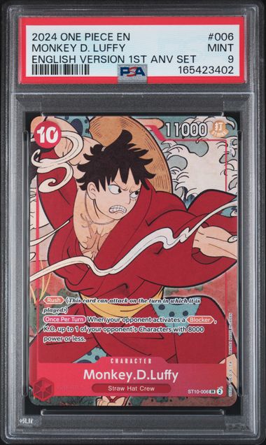 MONKEY D. LUFFY (ST10-006) - 2024 ONE PIECE ENGLISH VERSION 1ST ANNIVERSARY SET - PROMO - MINT 9