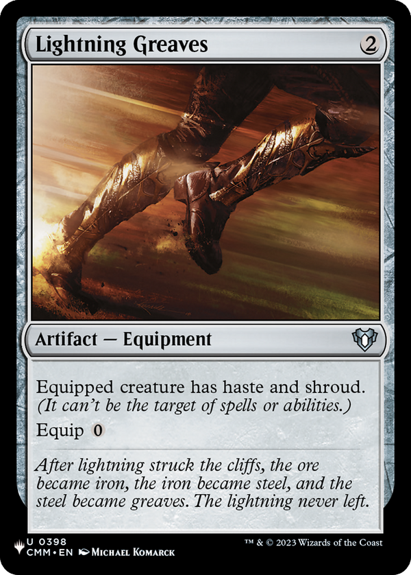 Lightning Greaves - CMM Reprint (PLST)