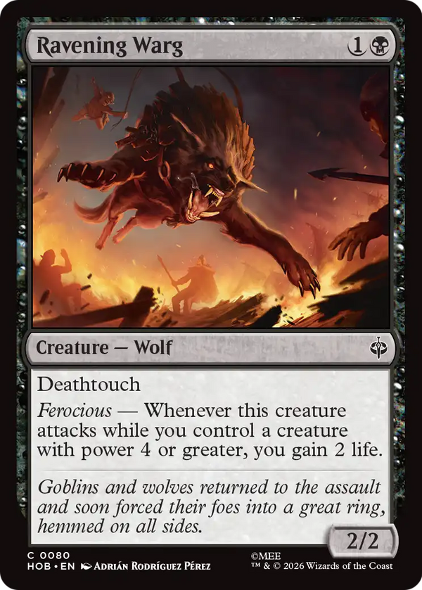Ravening Warg (HOB) (Pre-Order)