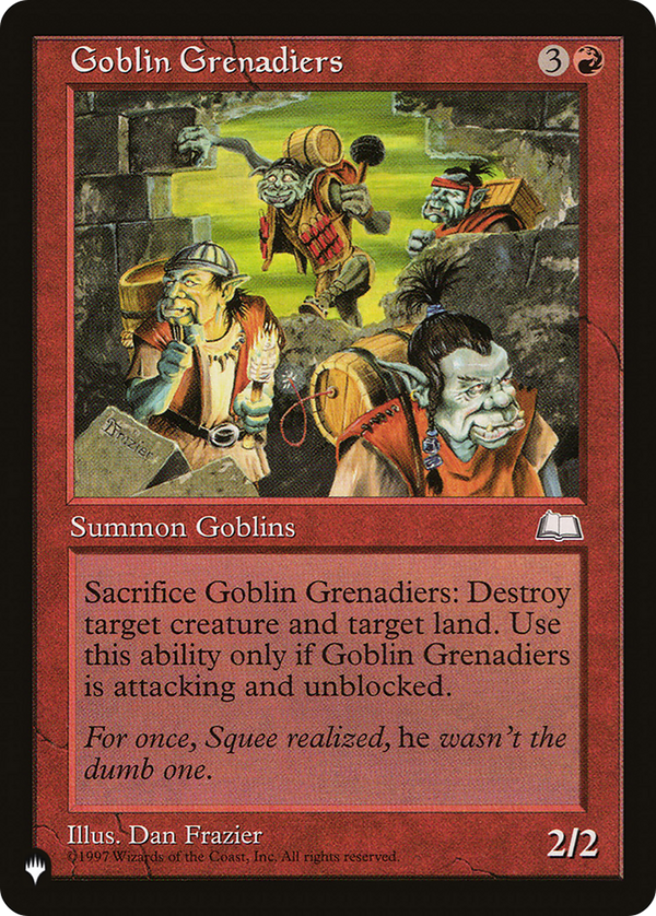Goblin Grenadiers - WTH Reprint (PLST)